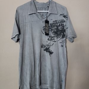 NWT Guess Premium Edition collar tee